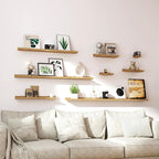 Long Floating Shelves for Wall Decor, Long Wall Mounted Storage Shelf for - Image 6