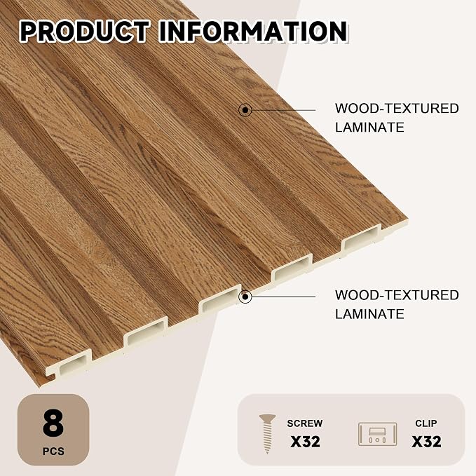 WPC Slat Wall Paneling, Acoustic Wall Panels - Image 3