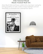 iHery Premium Natural Black OAK Wood 16x20in Cowgirls Go Coastal Trendy Framed - Image 2