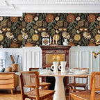 JiffDiff Boho Peel and Stick Wallpaper 17.3" x 120" Vintage Sun Floral Retro - Image 4