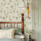 Simon&Siff Vintage Wallpaper Peel and Stick Beige Floral Contact Paper - Image 6