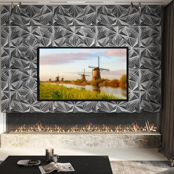 STICKGOO Brushed Silver 3D Wall Panels - Image 2