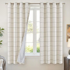 Lajode Linen Blackout Curtains for Bedroom by Lajode
