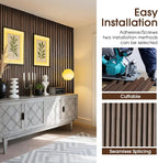 WPC Slat Wall Panels 8 Pack 96" x 8.2", Waterproof Fluted Wall Paneling - Image 4