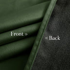NICETOWN Olive Green Velvet Blackout Curtains 98 inch Long - Image 6