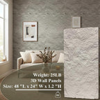 BEAUTYPEAK 3D Faux Stone Wall Panels, Home & Office Accent Wall, Easy Install - Image 3
