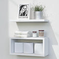 RICHER HOUSE Floating Shelves Bathroom, Above Toilet Bathroom Shelves, Wall by RicherHouse