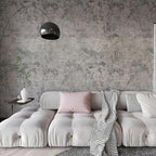 BAYYA Extra Wide Concrete Textured Wallpaper Peel Stick Light Grey Matte by BAYYAPeelandStickWallpaper