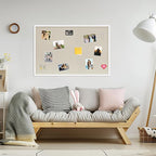 DAHAPYBOO Cork Board with Linen White 2Pack, Bulletin Board 36"x24" Hanging - Image 4