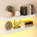 BAMEOS Floating Shelves with LED by BAMEOS