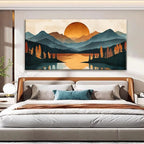 Colorful Mountain Boho Wall Art - Image 3