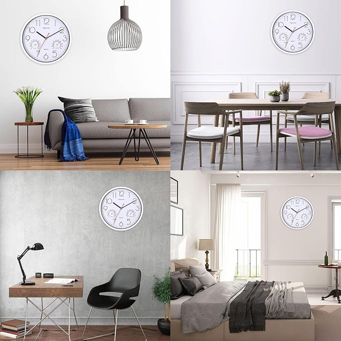 Wall Clock, Sweep Silent Movement Accurate Clocks - Image 2
