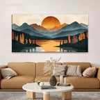 Colorful Mountain Boho Wall Art - Image 5