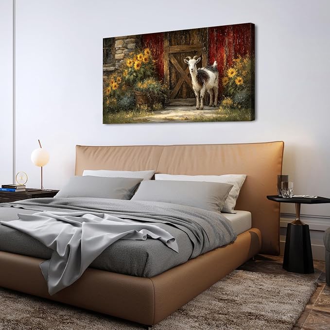 AIYISU Sunflower Wall Art Farmhouse Pictures Wall Decor Vintage Floral Prints - Image 2
