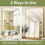 Easly 20 x 28 Inch Bathroom Mirror, Rounded Rectangular Vanity Mirror - Image 5