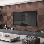 WOWSTAR 12-Pack 3D Wall Panels 19.7" x 19.7", Antique Copper Slat Wall Panels - Image 7