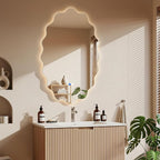 Dorlicecass Oval Wavy Led Bathroom Mirror- Vanity Mirror - Image 7