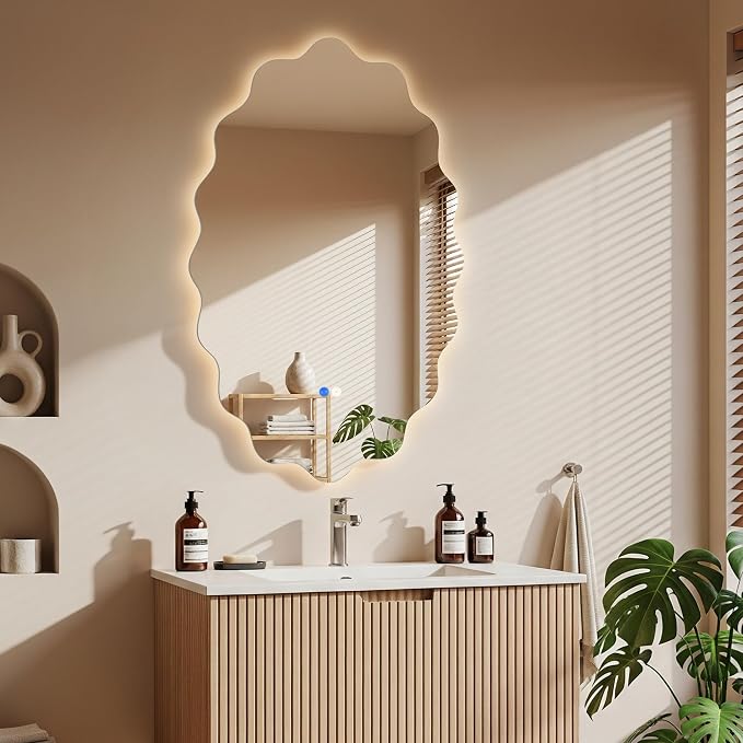 Dorlicecass Oval Wavy Led Bathroom Mirror- Vanity Mirror - Image 7