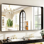 Easly 48"x30" Black Bathroom Mirror by EASLY