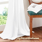 NICETOWN White Velvet Curtains 63 inches - Image 7