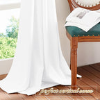 NICETOWN White Velvet Curtains 72 inches - Image 6