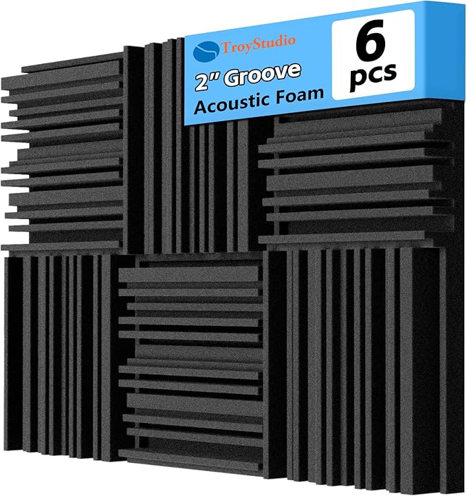 TroyStudio Thick Acoustic Foam Panels, Dense Soundproof Padding Tile, Recording by TroyStudio