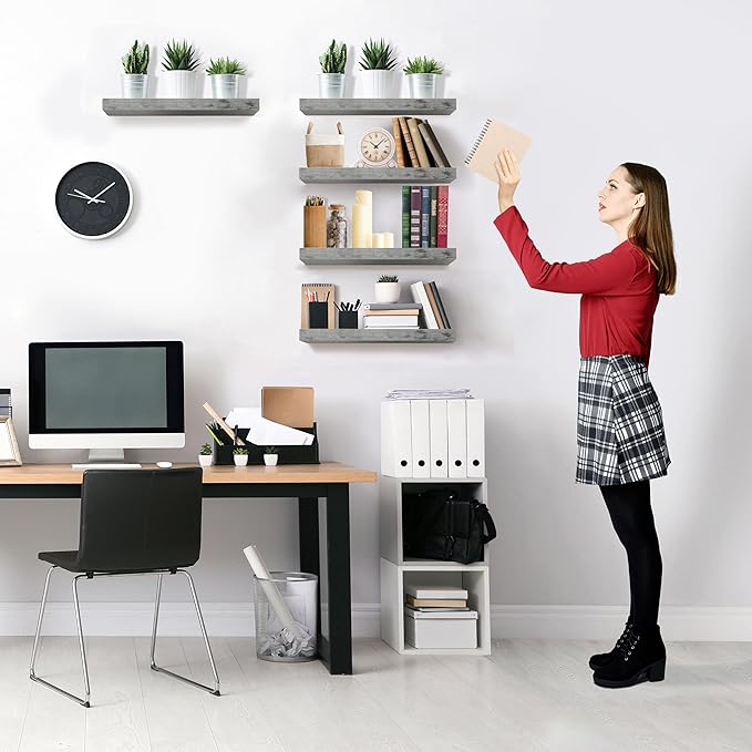 Sorbus Floating Shelves for Wall – 16 Inch Floating Shelf for Kitchen, Living - Image 8