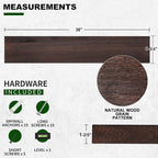 Marsmiles Wood Floating Shelves - Image 2