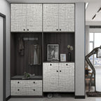 Grey Grasscloth Wallpaper Peel and Stick Contact Paper 15.75"x118.11" Textured - Image 4