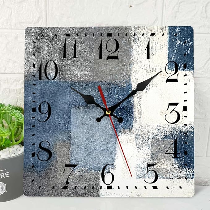 ArtSocket Wooden Wall Clock Silent Non-Ticking, Battery Operated by ArtSocket