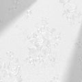 Erfoni White Embossed Peel and Stick Wallpaper Textured Floral Contact Paper by Erfoni