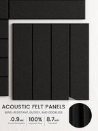 Bumusty Large Cork Board Alternative-48 x 36" Felt Bulletin Board Tiles - Image 3