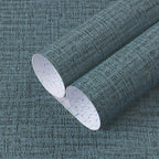Guvana Grasscloth Peel and Stick Wallpaper Blue Textured Contact Paper Modern by Guvana
