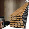 Art3d 6-Pack Acoustic Wood Slat Wall Panels by Art3d