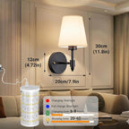 Battery Operated Wall Sconces Set Of Two, Wireless Battery Wall Light - Image 9