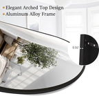 Rowjut 64"x21"Floor Mirror Arched Full Length Mirros, Mirror Floor Length - Image 5