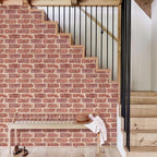 COMSTICKC 3D Red Brick Wall Panel, Peel and Stick Brick Panels - Image 7