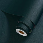 Dark Green Wallpaper Peel and Stick Textured Blackish Green Grasscloth Contact - Image 2