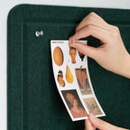 Bulletin Board, 24 x 18 inches Felt Board Decorative Pin Board, Cork Board - Image 2