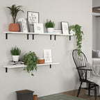 DOLLFIO Floating Shelves, 5 Sets Wall Shelves, Wooden Floating Shelves - Image 4
