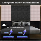 BSHEAD 10 pcs 165dtex Microfiber Acoustic Panels ，Self-Adhesive Soundproof Wall - Image 2