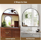 XRAMFY Arched Bathroom Mirror 32" x 34" - Image 5