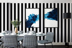 Guvana 472.4"x17.7" Striped Peel and Stick Wallpaper Black and White - Image 5
