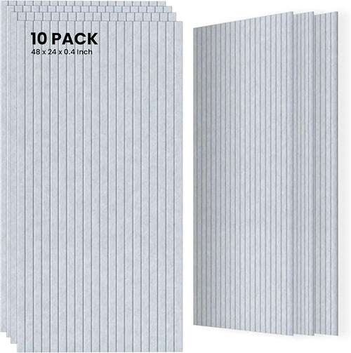 10 Pack Sound Proof Panels for Walls, 47.2 x 23.6 x 0.35 Inch Sound Deadening by TO-TH