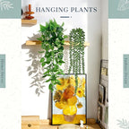 Der Rose 4Pcs Fake Plants Hanging Artificial Ivy Vine Faux Eucalyptus Hanging - Image 7