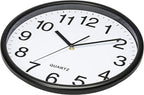 Bernhard Products Black Wall Clock, Large 13-Inch Silent Non Ticking Quartz - Image 3