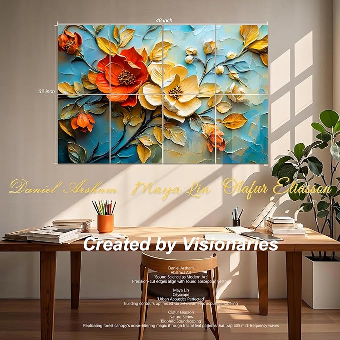 Mollywell Art Acoustic Panels, Sound Proofing, Wall Decoration, Suitable - Image 2