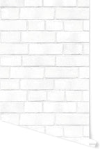 Tempaper Textured White Brick Removable Peel and Stick Wallpaper, 20.5 in X - Image 7