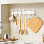 pickpiff Coat Rack Wall Mounted Heavy-Duty: Metal Coat Hanger 6 Hooks - Image 2