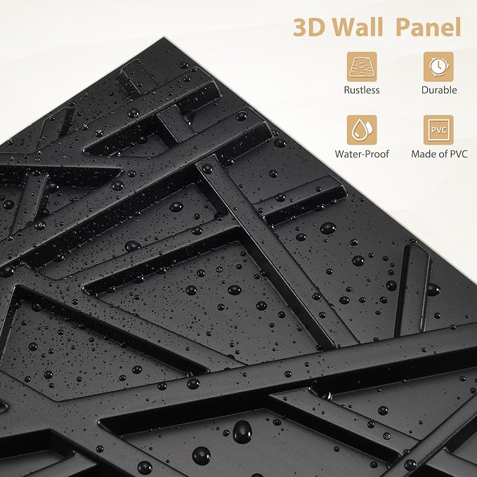 Heikki 30 Pack 3D Wall Panel for Interior Wall Décor, PVC Flower Textured Wall - Image 2